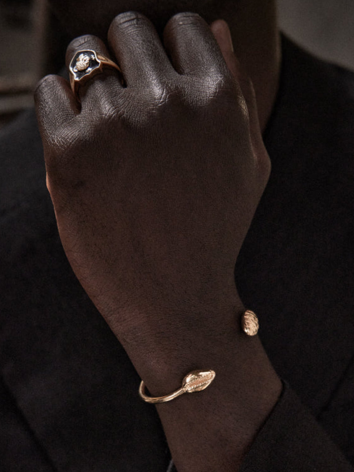Moorish Portrait Enamel Ring