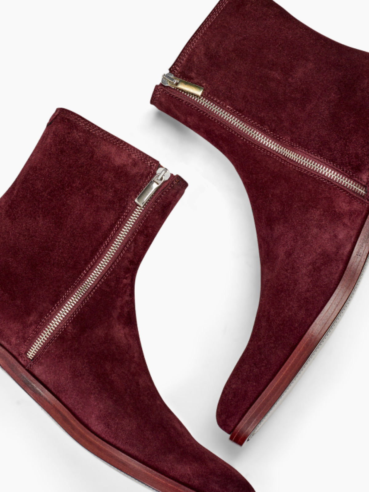 TOMBALI Suede Zip-up Ankle Boot